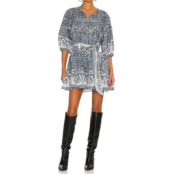 NEW CLEOBELLA magdalena mini dress in rishi block print - Picture 1 of 3